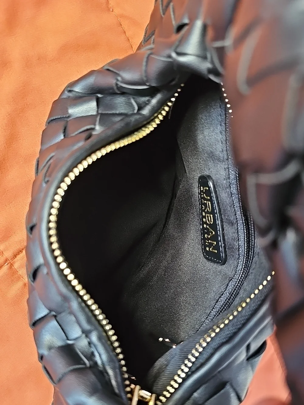 Bottega Veneta Inspired - Urban Expression Black Woven Hobo Bag